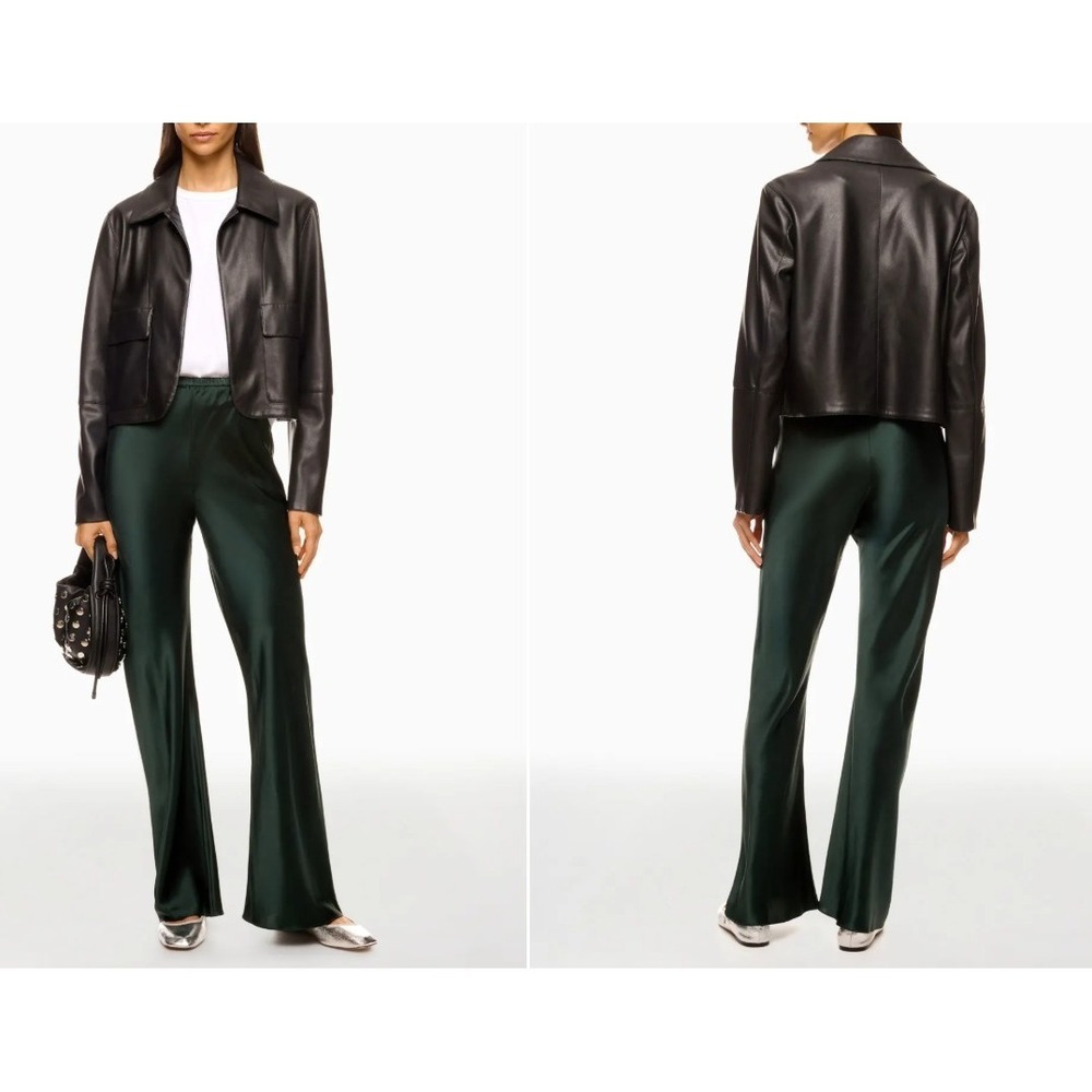 Silk Laundry Flared Leg Pants